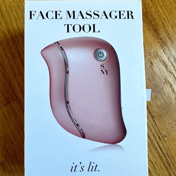 Solaris Face Tool Massager Red Light Pink Handheld - Picture 1 of 5